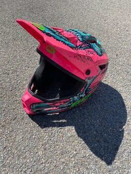 Helma Bell sanction 2 dlx mips bonehead pink/turquoise