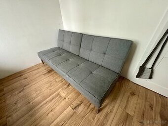 Pohovka OREVAD tmavě šedý potah