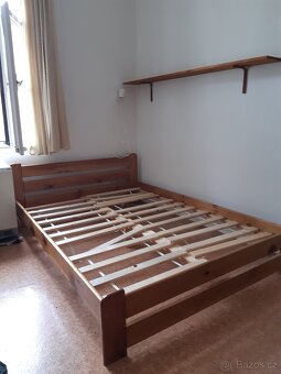 Postel dub 140 x 200 + rošt