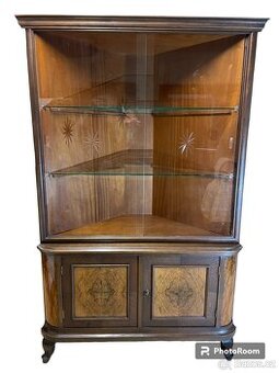 Starožitný rohový skleník s kořenicí Art Deco