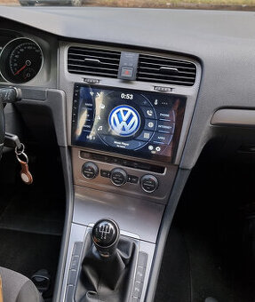 10" VW GOLF 7 black, silver - ANDROID 14 - GPS autorádio