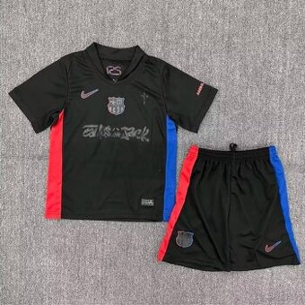 Fotbalový dres s kraťasy FC Barcelona X Travis Scott dětský