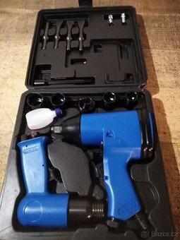 Pneumatický rázový utahovák klíč + sada 17 dílů