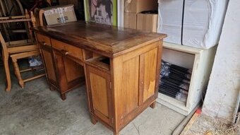 Starožitný starý psací kancelářský stůl antik