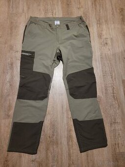 Hnědé/khaki outdoorové/sportovní kalhoty Solognac - větší