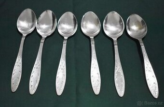 Starožitné polévkové lžíce - alpaka