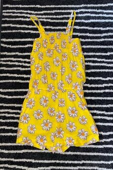 Žlutý overal s kopretinou-140/146