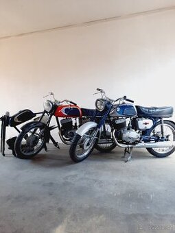 Čz 175 477 s doklady, 3 x motocykly