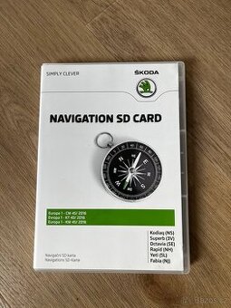 Navigační SD karta pro vozy Škoda