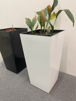 Květináč velký, lesklý, bílý PC 2500,-