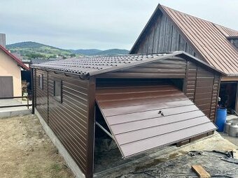 Plechová garáž 5x7m - 1
