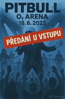 Prodám 1-4 lístky - Pitbull - Party After Dark- 18.6.2025
