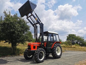 ZETOR 6045 S ČELNÍM NAKLADAČEM S TP A SPZ