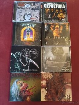 Prodám cd rock metal death