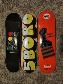 Skateboard desky. Sběratelské kusy.