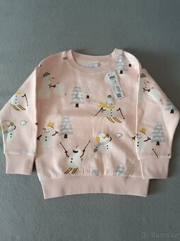 Vánoční mikiny Lindex, vel 98, sněhuláci