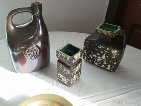 retro vázičky, láhev na slivovici