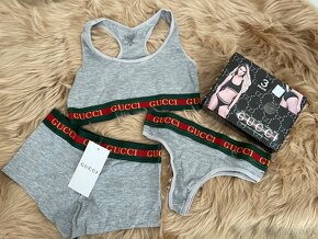 Set Guccî podprsenka + tanga + kalhotky