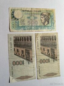 Bankovky neplatných měn - Itálie