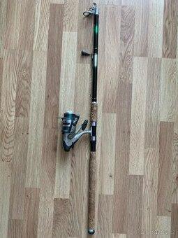 Kaprové pruty značky SPRO a CORMORAN s navijákem + swinger