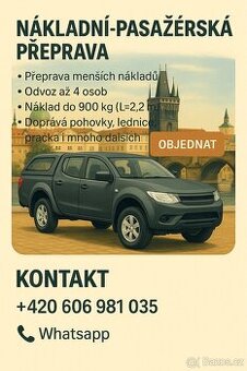 4 lidi\900kg/2m3/Praha a ČR/EU-víkendy,svátky. - 1
