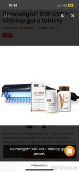 UVB Lampa Dermalight® 80R UVB + Vitistop gel