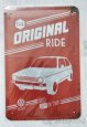 Plechová retro cedule na zeď - VW Golf 1