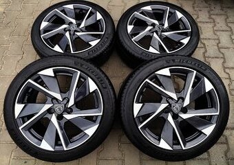 Alu kola originál Peugeot 308 5x108 R17 KRÁSNÁ TOP SADA