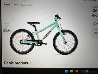 Dětské kolo Cube Cubie 180 SL