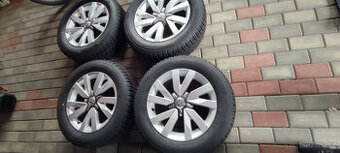 Hliniková kola 4 kusy 16" Úplně nové zimní pneu 215 60 16 V - 1