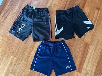 2x kraťasy + 1x plavkové kraťasy vel 152 Adidas