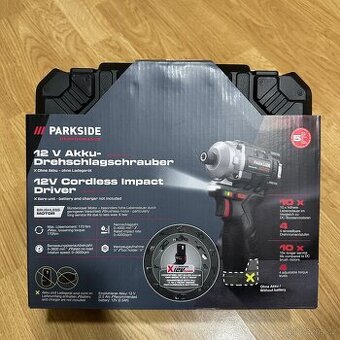 PARKSIDE Aku rázový utahovák PDSSAP 12 A1 – bez aku. a nab.