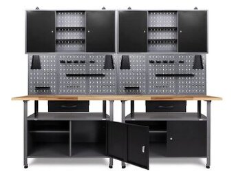 Dílenský ponk KLASIK II LITE (7dílná sestava, 240 cm)