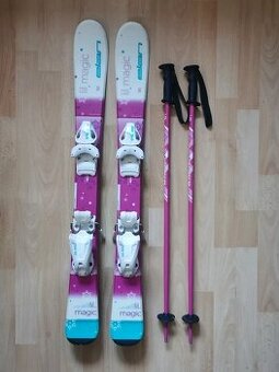 Dětské dívčí lyže Elan Lil magic délka 90 + hůlky Arcore