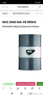 Motor olej Sae40 od Mol nový sud nepoužitý