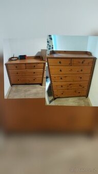 3x komoda Ikea 2xmasiv Leksvik, 1x Malm