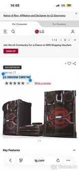 Prodám Lg X boom - 1