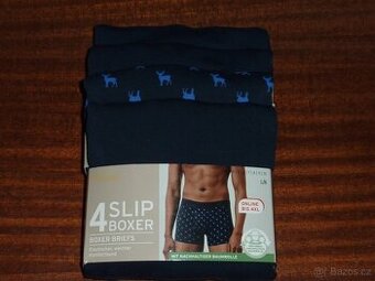 Nové-Tchibo-4x Pánské trenýrky-boxerky,vel.L