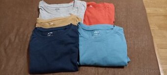 Trička dlouhý rukáv jednobarevná