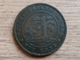 1 Cent 1871 mince kolonie Prince Edward Island - Kanada
