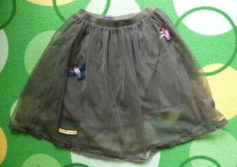 Krátká tylová sukně, Reserved, khaki, vel. 164