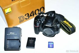 Nikon D3400 + příslušenství