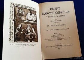 František Palacký - Dějiny národu českého v Čechách a Moravě