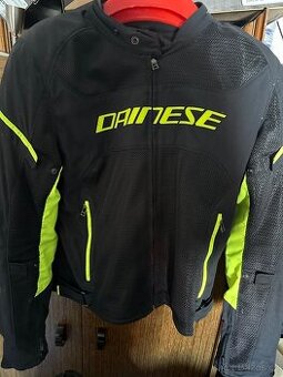 DAINESE AIR FRAME D1 TEX moto bunda černá/fluo žlutá