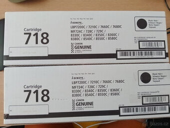 2x černé tonery do tiskárny Canon