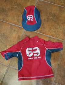 Tričko a čepice do vody Mothercare/ Wave squad 63/ vel. 1- 1 - 1