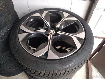 Prodám zánovní alu sadu Škoda Kodiaq 20" RS se zimním pneu