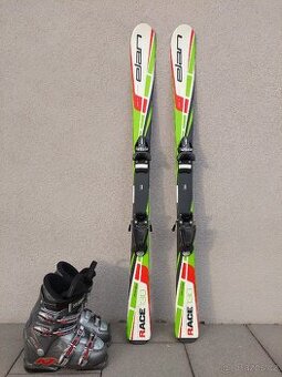 Lyže ELAN RACE, 130 cm + lyžáky NORDICA