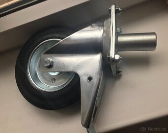 AKCE Pojezdové otočné kolo s brzdou 38x80 (pro lešení) -NOVÉ - 1