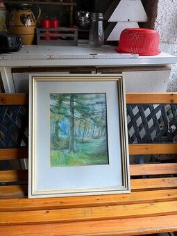 Originál malba obraz Varmila Dušáčková – "V LESE"